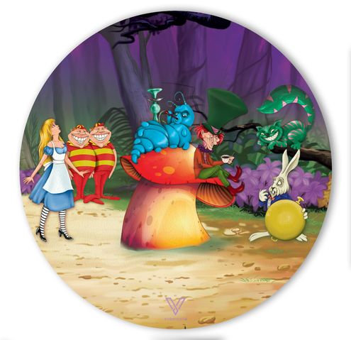 V-Syndicate Slikks Small Round Dab Mat - Alice Mushroom